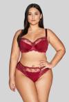 Biustonosz AVA, półusztywniany, rubinowy – AV 1030 Semi Soft Ruby