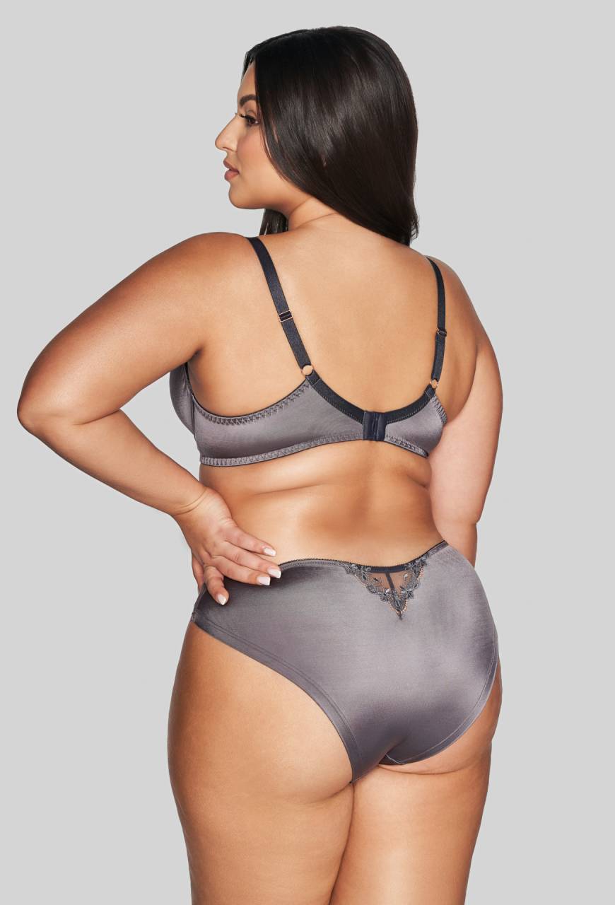 Biustonosz AVA szary, półusztywniany - AV 1030 SEMI SOFT GRAY