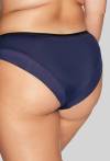 Figi AVA majtki granatowe, haft kwiatowy, eleganckie – AV 2119 Navy Blue