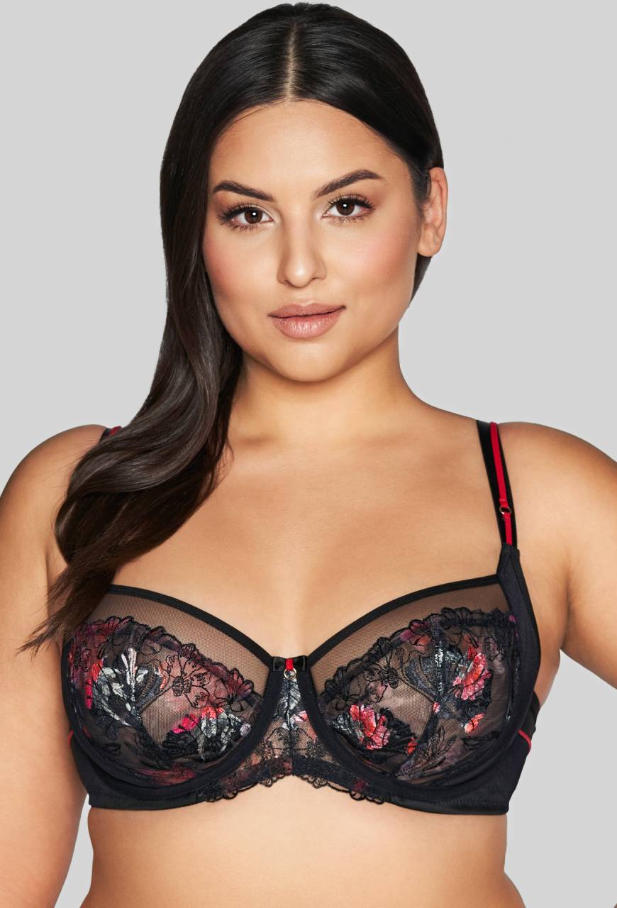 Biustonosz AVA czarny, miękkie miseczki –  AV 2122 Soft Black