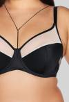 Biustonosz AVA czarny półusztywniany – AV 2135 Semi Soft Black