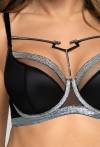 Halley N° 02 semi soft bra, black