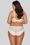 Biustonosz AVA kremowy, półusztywniany, haft – AV 1030 Semi Soft Cream