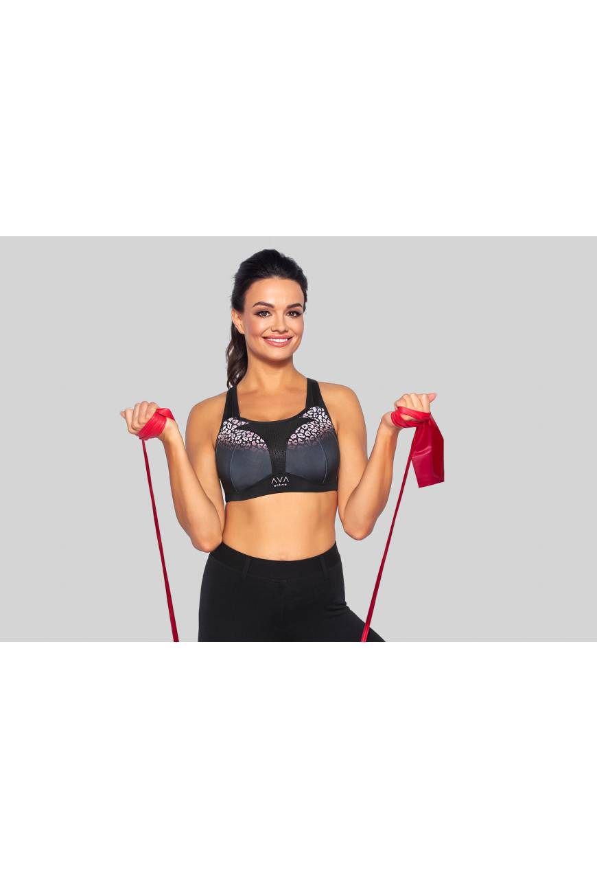 Biustonosz AVA czarny sportowy CARRI Soft Black