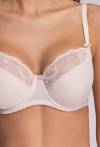 Biustonosz AVA beżowy, półusztywniany i elegancki - AV 2110 Semi Soft Beige