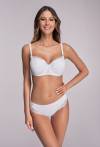 Biustonosz AVA biały, pełne miseczki, koronka – AV 2112 Full Cup White