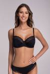 Biustonosz AVA czarny, półusztywniany - AV 2110 Semi Soft Black
