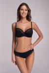 Biustonosz AVA czarny, półusztywniany - AV 2110 Semi Soft Black