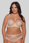 Biustonosz AVA beżowy, miękki, koronkowy – AV 2109 Soft Beige